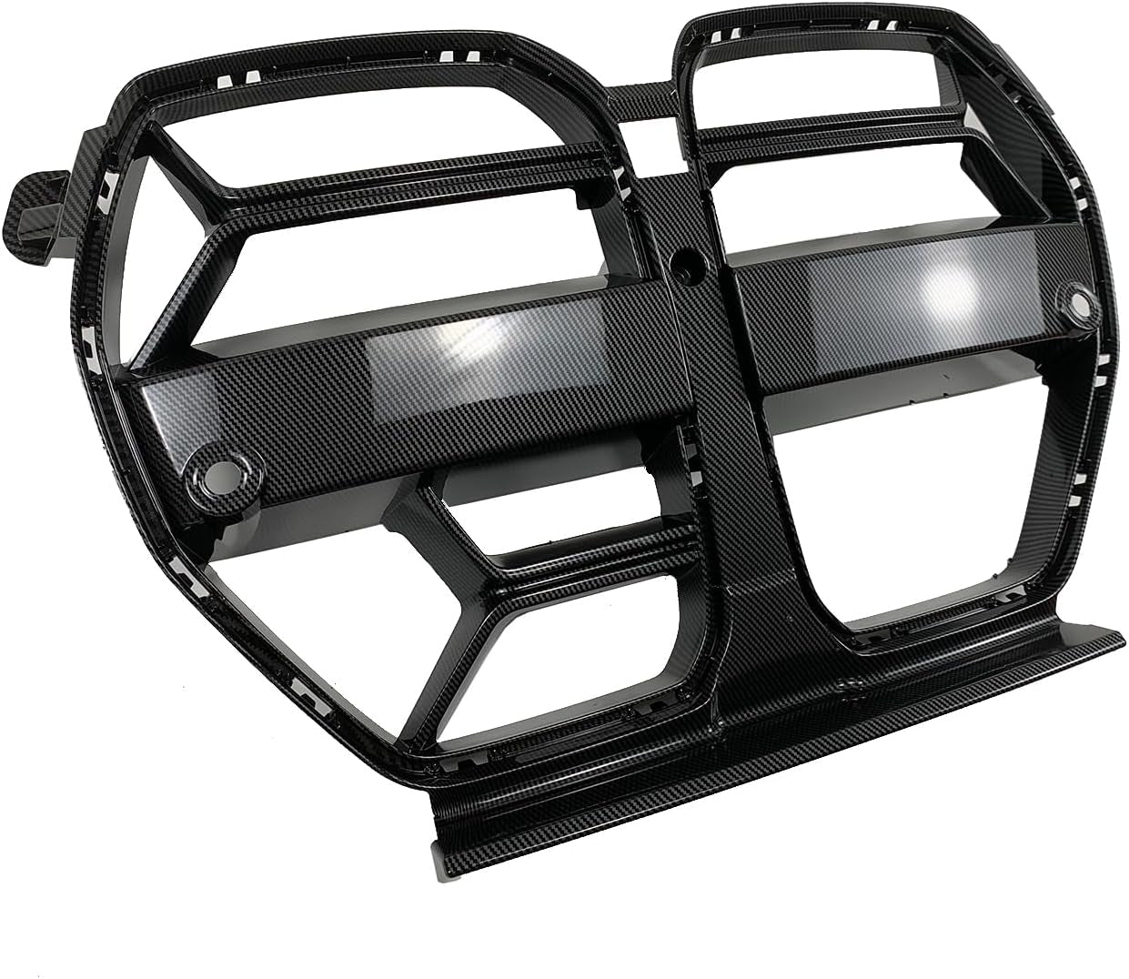 CSL Style Front Bumper Grill Kidney Grille Compatible with BMW G80 M3 G82 M4 2021-2023 Replacement Grille Carbon Fiber Painted