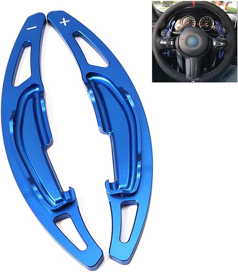 2PCS Paddle Shifter Extensions Sport Metal Steering Wheel Paddle Shifter for BMW M2 M3 M4 M5 X5M X6M F87 F85 F86 F80 F82 F83 F10 M6 F12 2016 2017 2018 2019 Paddle Shifters Blade Blue