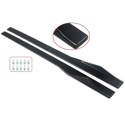 M Sport Side Skirts Extension Carbon Color for BMW F22 235I 240I F23 F87 M2 Style 2014-20 Rocker Plate Lip Separator Bumper