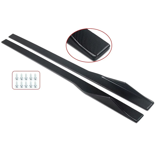 M Sport Side Skirts Extension Carbon Color for BMW F22 235I 240I F23 F87 M2 Style 2014-20 Rocker Plate Lip Separator Bumper