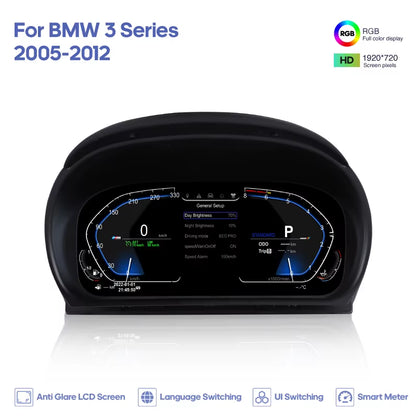 For BMW 3 Series E90/E91/E92/E93 2005-2012 Car Digital Cluster LCD Dashboard Player Cockpit Virtual Instrument