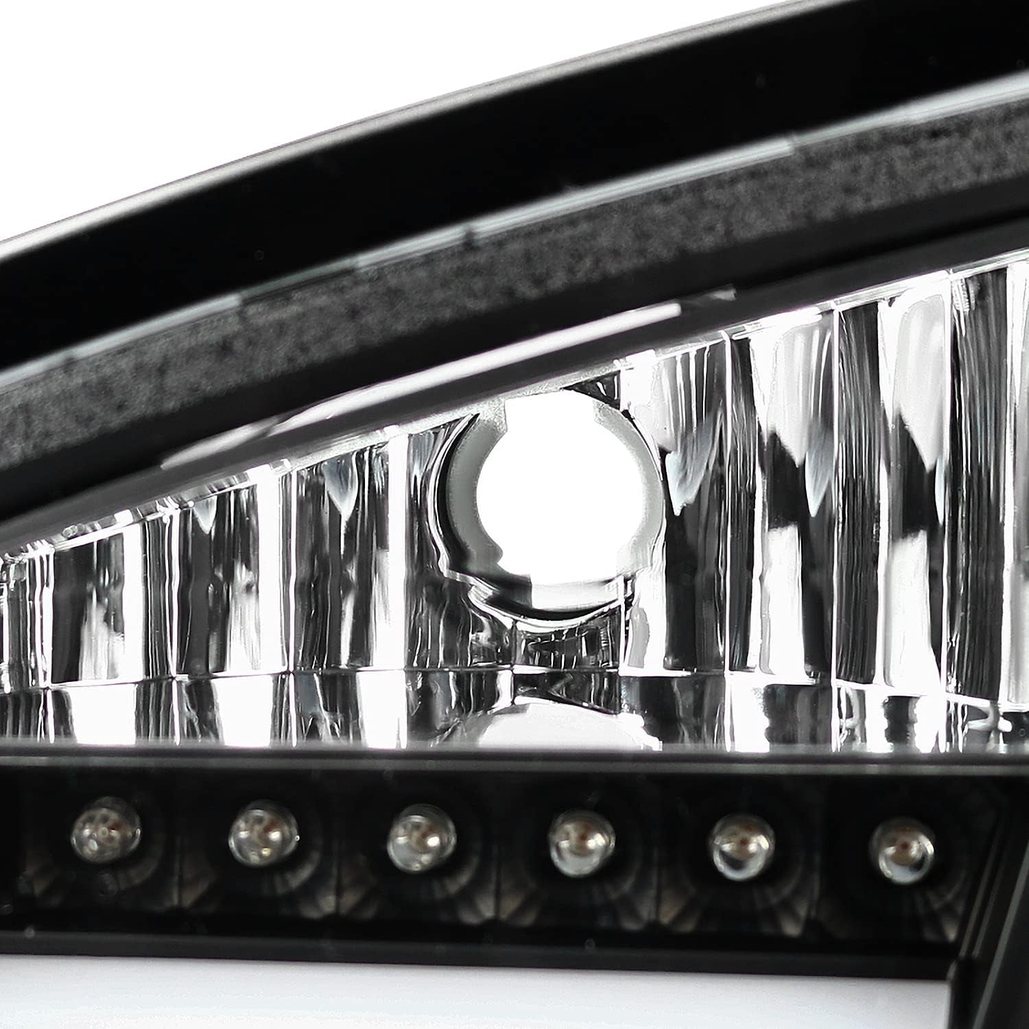 Black LED Tube Tail Lights Compatible with 2005-2008 BMW E90 3-Series 4-Door Sedan, Left + Right Pair Assembly