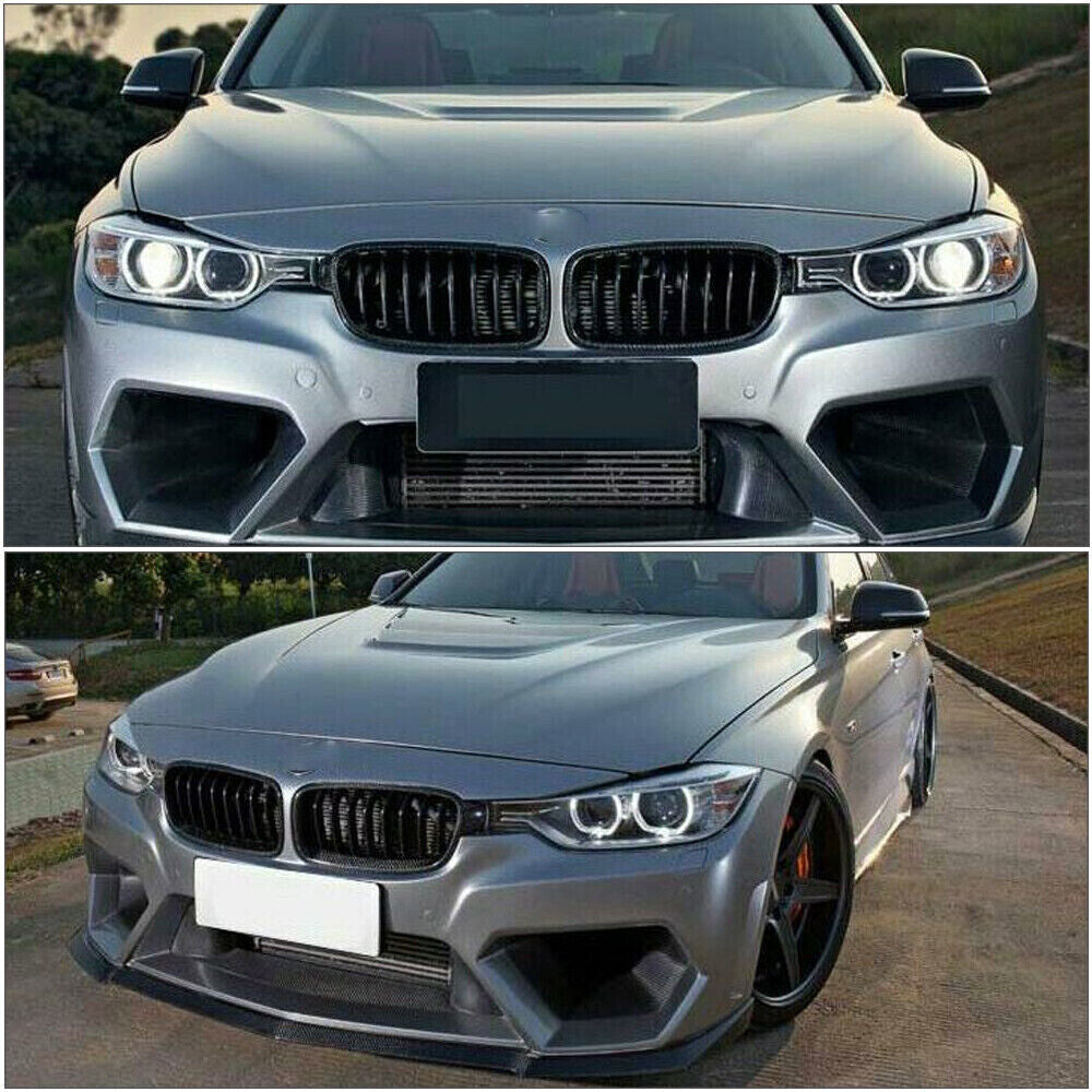 Carbon Fiber Black Front Grille/Grilles Kidney for BMW 3~Series F30 F31 12~18