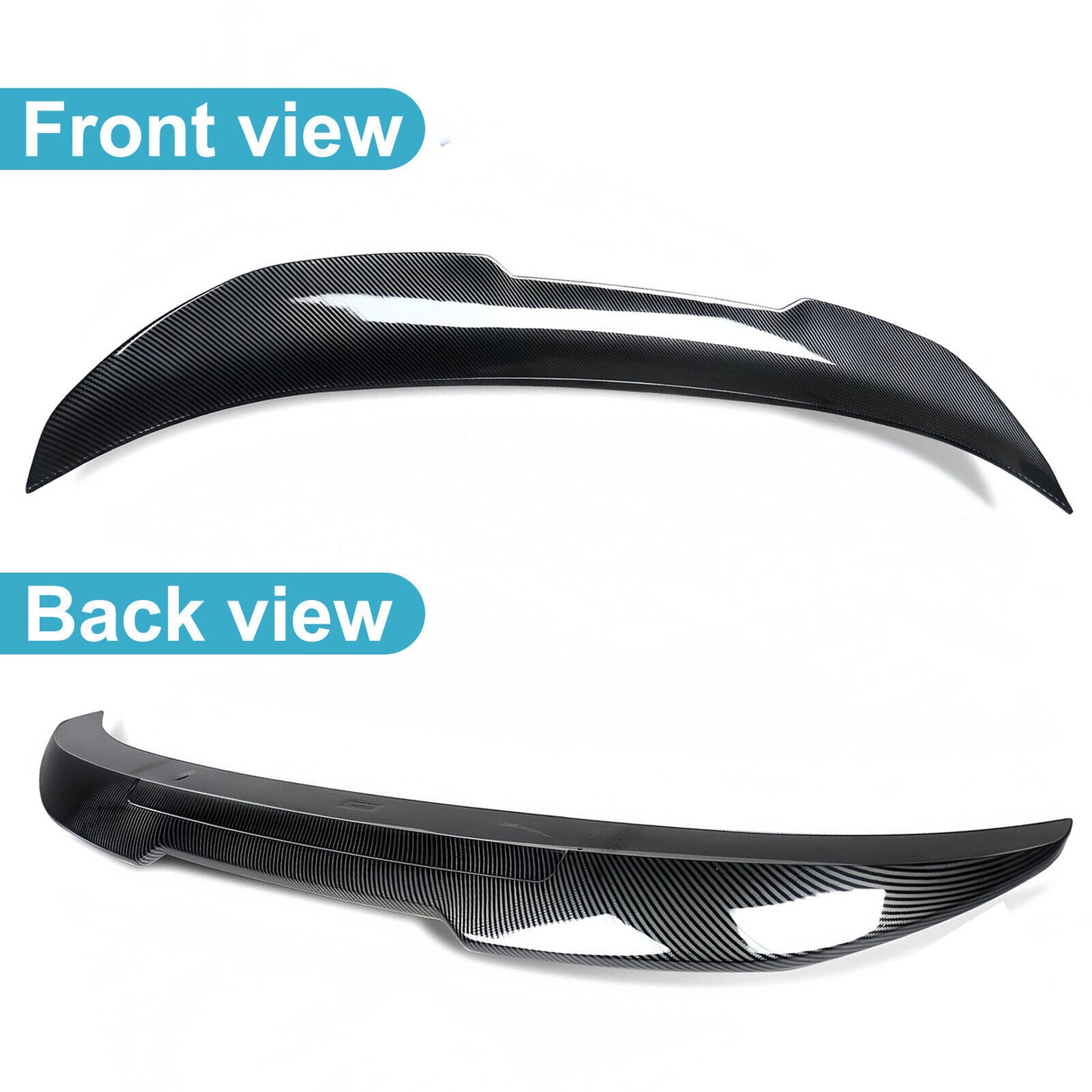 Rear Trunk Spoiler PSM Carbon Style for BMW F80 F30 M3 3 Series Sedan ABS 12-18