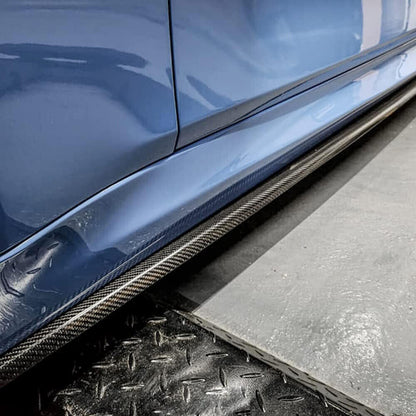 Carbon Fiber Black Side Skirts for BMW F80 M3 F82 M4 2015-2020 Extenstion Lip