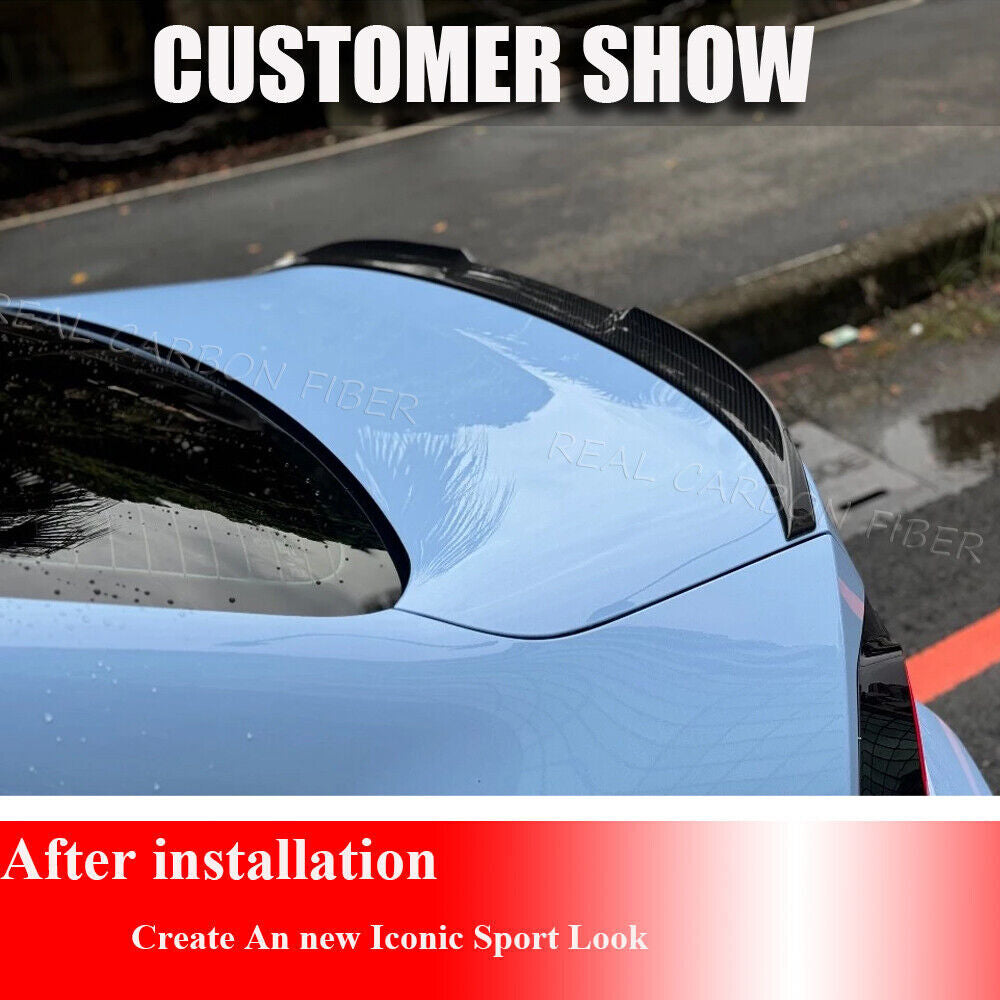 For BMW G42 G87 M240I 220I M2 Coupe 2022-2025 Rear Trunk Spoiler Wing DRY CARBON
