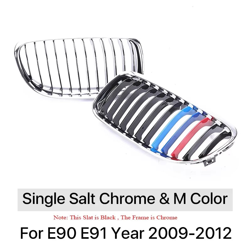 Carbon Grills Cover Front Bottom Bumper Kindly Facelift M Style Grille for BMW 3 Series E90 E91 2009-2012 LCI 328I 330I 335I