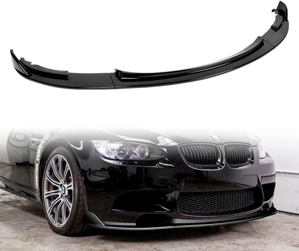 , Front Bumper Lip Fit for Compatible with 2008-2013 BMW E90/E92/E93 (M3 Models Only), Front Bumper Lip Spoiler Air Chin Body Kit Splitter, Stp-Style (Glossy White)