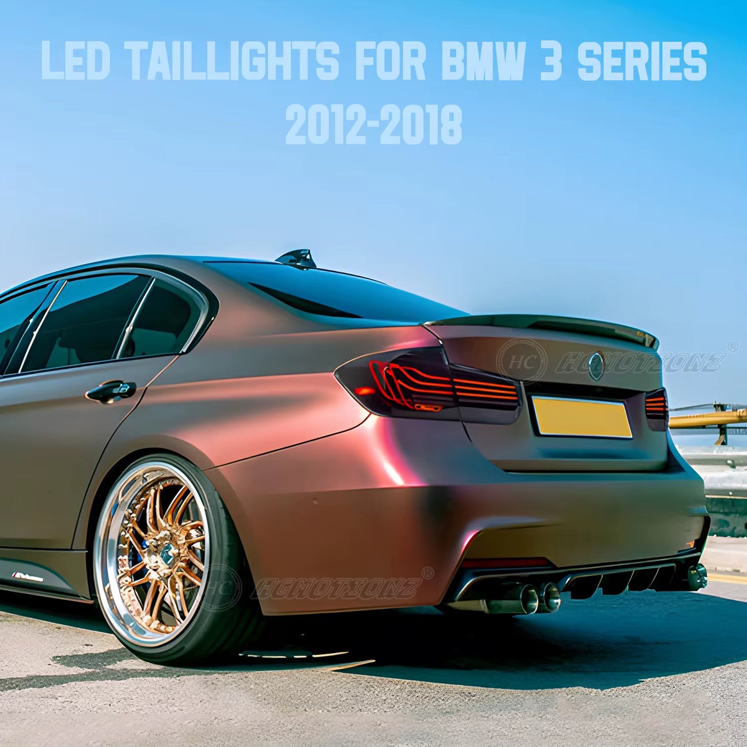 LED Tail Lights for BMW 3 Series 2013-2018 M3 F80 F30 Animation DRL Car Back Rear Lamps Assembly CLS Design