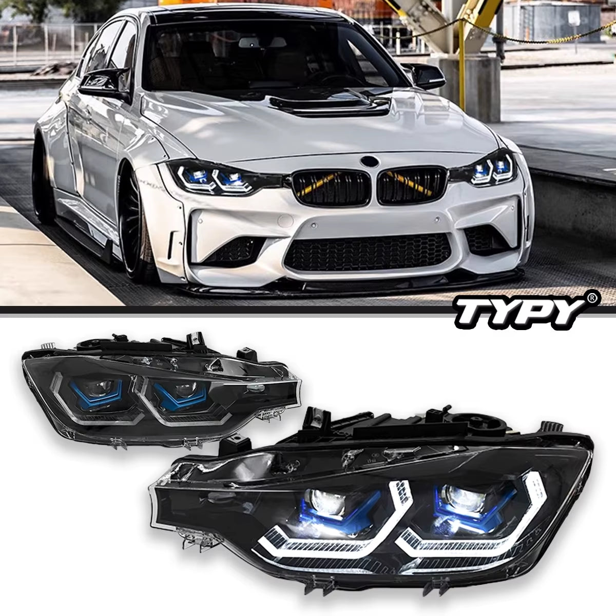 Car Lights for BMW 3 Series 2015-2018 F30 Headlight LED Projetor Head Lamp Daytime Running Light Automotive Accessories
