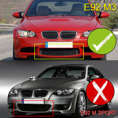 1X for 07-13 BMW E92 E93 M3 Carbon Fiber Style Front Bumper Lip Splitter Spoiler