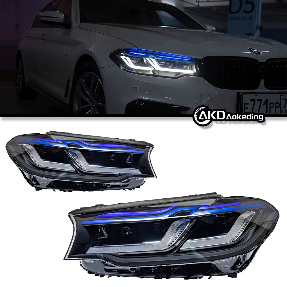 Car Lights for BMW G30 G38 2018-2022 5 Series LED Auto Headlight Assembly Upgrade Newest M5 Competition Design Accessories