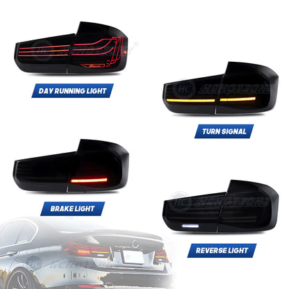 LED Tail Lights for BMW 3 Series 2013-2018 M3 F80 F30 Animation DRL Car Back Rear Lamps Assembly CLS Design