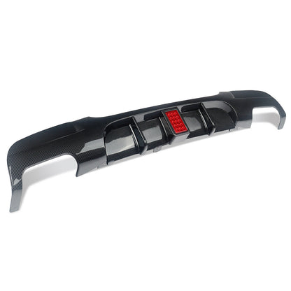 F1 Style for BMW E90 E91 M Sport Bumper Rear Bumper Diffuser Carbon Fiber Look