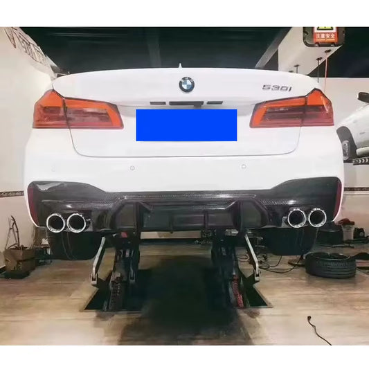 For BMW M5 ABS Car Rear Bumper Lip Spoiler Diffuser BMW 5 Series SPORT F90 M5 2017-2023 Rear Diffuser REAL CARBON FIBER