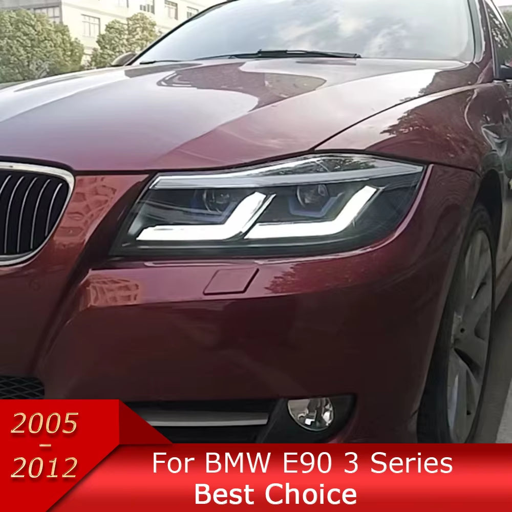 Car Lights for BMW E90 3 Series 2005-2012 LED Auto Headlight Assembly 318I 320I 325I Upgrade Laser Kit Design Tool Accessories