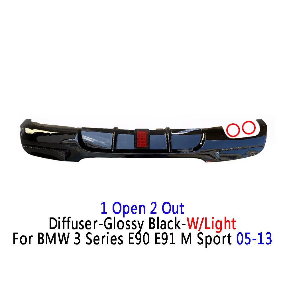 For BMW 3 SERIES E90 E91 335I M SPORT Rear Diffuser Splitter Valance Style 05-13 Accessories Auto Exterior Modification Parts