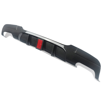 F1 Style for BMW E90 E91 M Sport Bumper Rear Bumper Diffuser Carbon Fiber Look