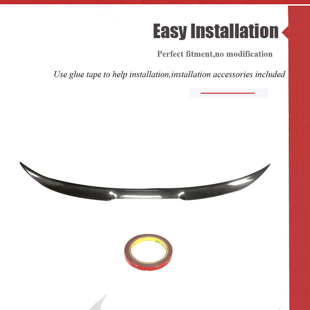 For BMW G42 G87 M240I 220I M2 Coupe 2022-2025 Rear Trunk Spoiler Wing DRY CARBON