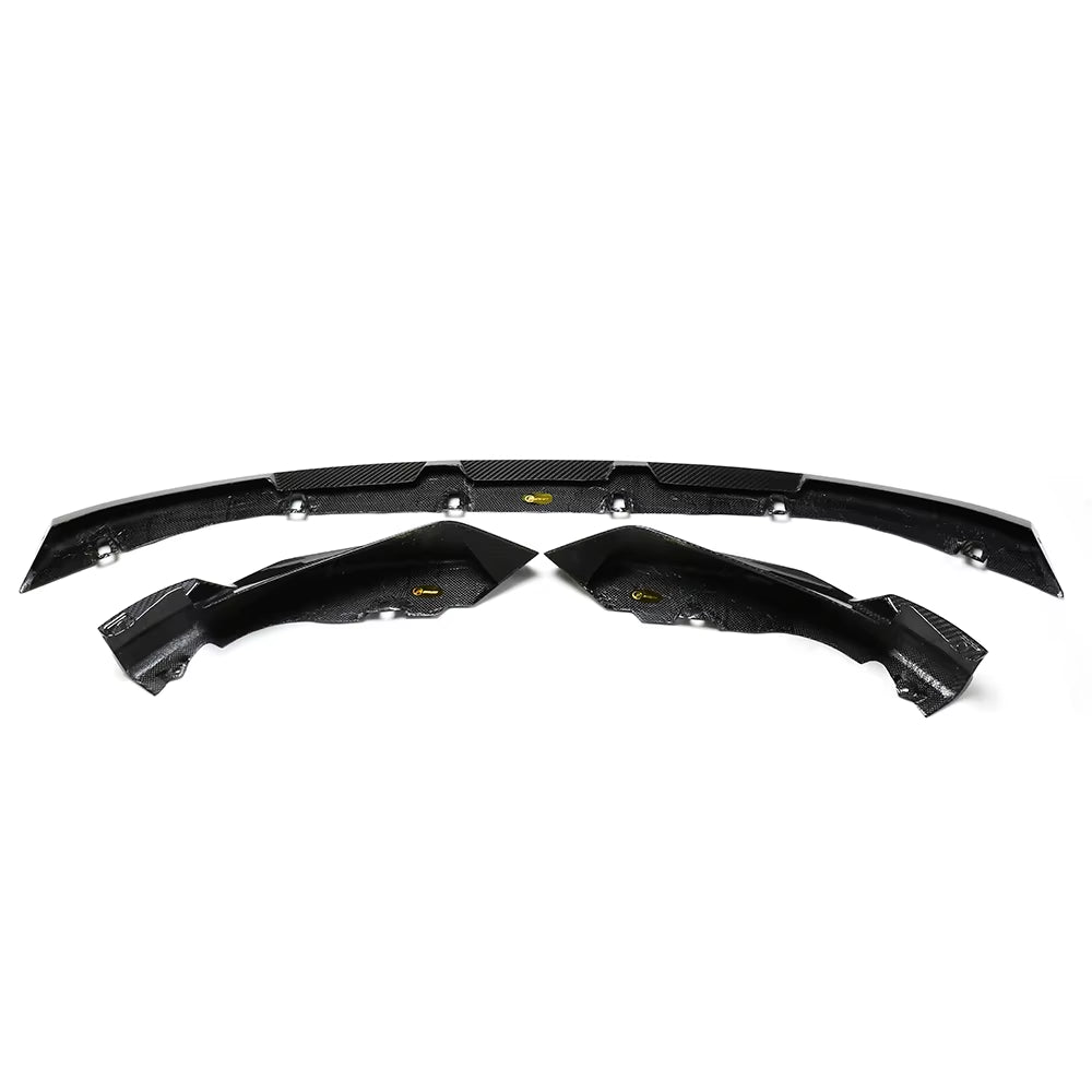 G82 G80 Dry Carbon Fiber Front Bumper Lip for BMW M3 G80 G82 G83 M4 Carbon Car Side Splitter Automotive Body Kits MP Style 3 PCS