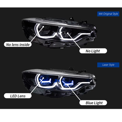 Car Lights for BMW F32 F36 M4 LED Headlight 2013-2019 425I F82 Head Lamp Drl Projector Lens Automotive Accessories