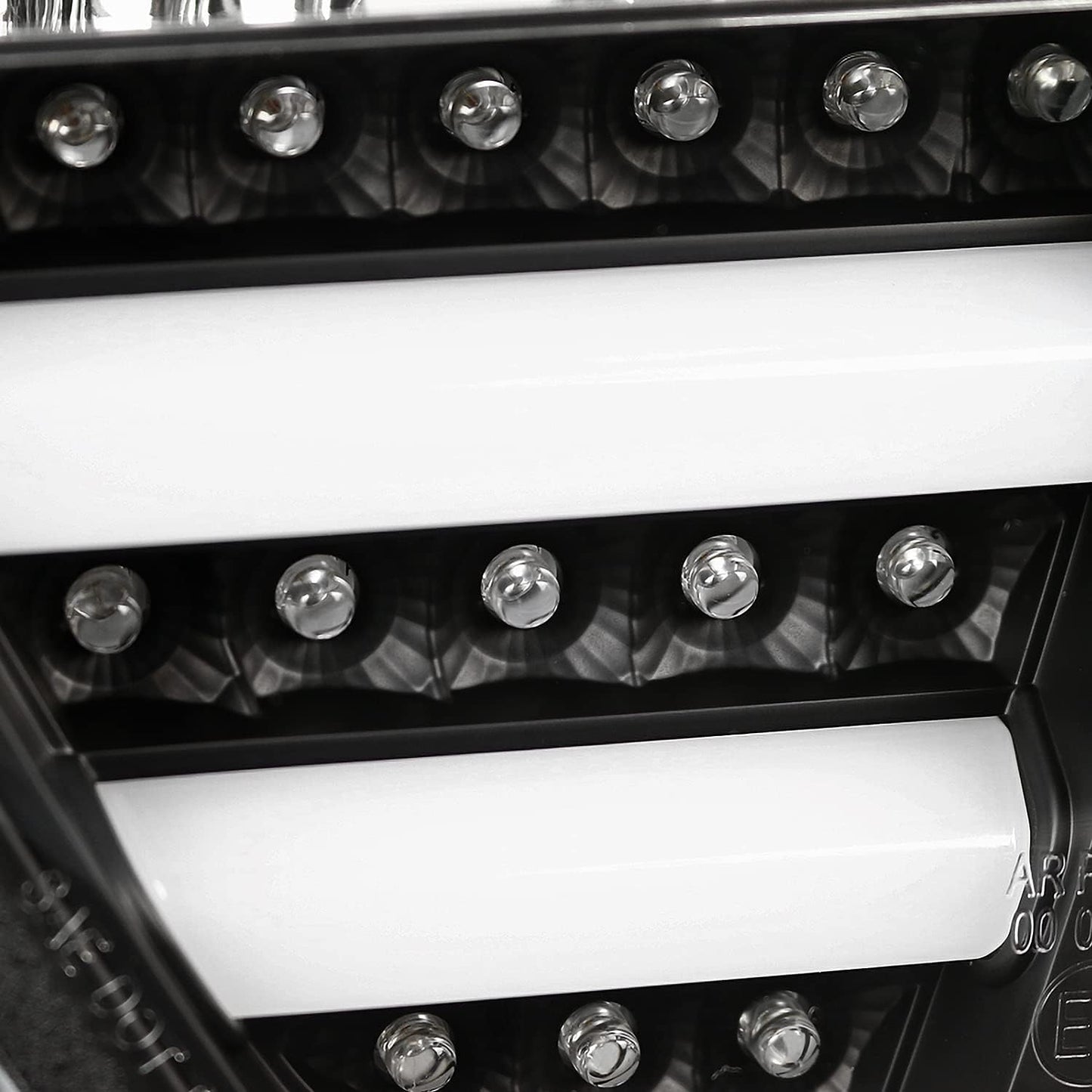 Black LED Tube Tail Lights Compatible with 2005-2008 BMW E90 3-Series 4-Door Sedan, Left + Right Pair Assembly