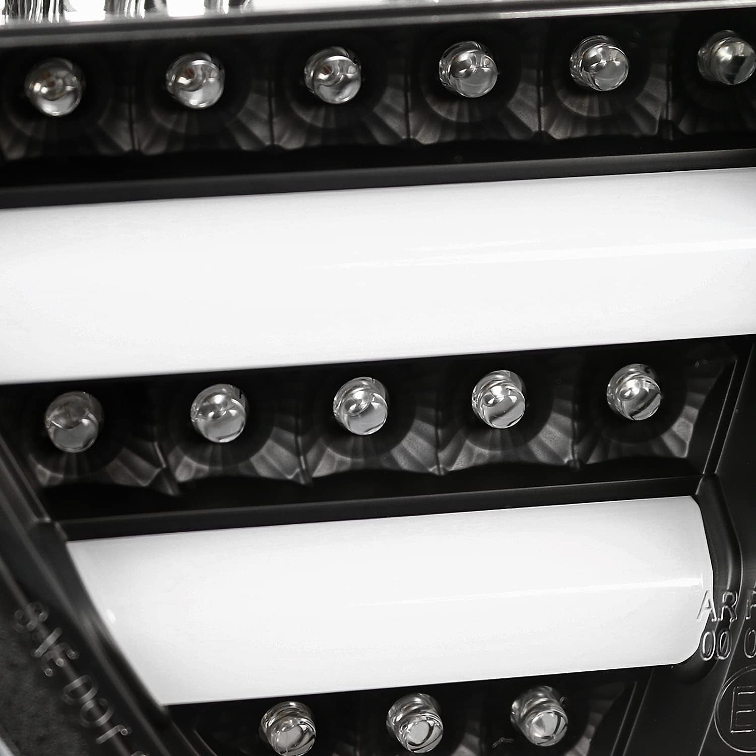 Black LED Tube Tail Lights Compatible with 2005-2008 BMW E90 3-Series 4-Door Sedan, Left + Right Pair Assembly