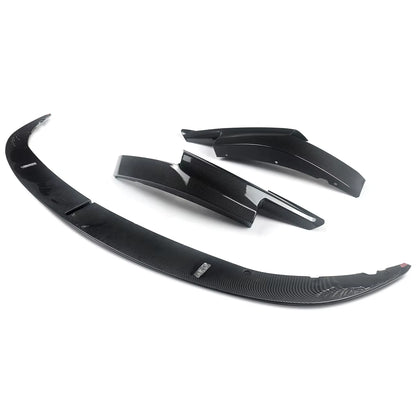 Front Lip Carbon Fiber Look Fits for 2012-2016 BMW 5 Series F10 M5 Front Bumper Spoiler Splitter Lip
