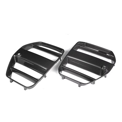Bumper Racing Grills for BMW G80 G81 M3 G82 G83 M4 2021-In Real Carbon Fiber Front Kidney Grille Xdrive Competition Auto Fitment