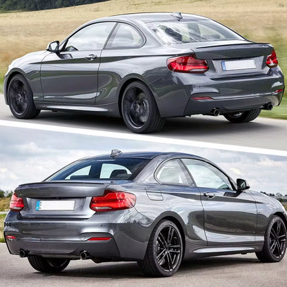 For BMW 2 Series M2 F22 F23 F87 M Carbon Look / Glossy Black Rear Trunk Lid Car Spoiler Wings Tuning Exterior Accessories