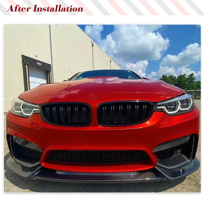 Carbon Fiber Car Front Bumper Lip Car Body Kits for BMW F80 M3 F82 F83 M4 2014-2019 Car Front Chin Spoiler Front Lip Spoiler