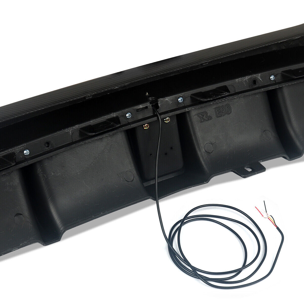 F1 Style for BMW E90 E91 M Sport Bumper Rear Bumper Diffuser Carbon Fiber Look