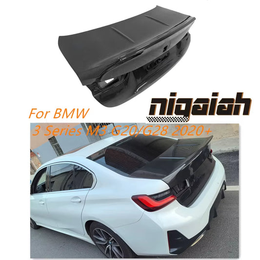 OEM Carbon Fiber Rear Trunk Cover for BMW 3 Series G20 G28 M3 G80 2020+ CSL Carbon Fiber Rear Trunk Lid