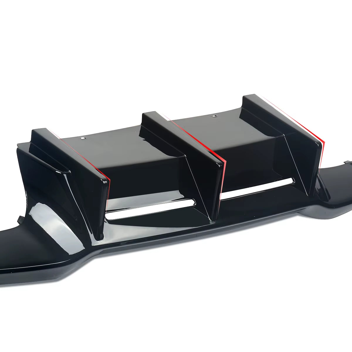 Magickit for BMW M2 F87 GLOSSY BLACK REAR DIFFUSER SPLITTER VALANCE 3PC MTC STYLE 2015+ Bmw M2 Accessories TOOLS