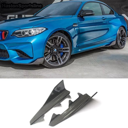 Carbon Fiber / FRP Side Skirts Splitters Cupwings Winglets for BMW 2 Series F87 M2 M2C Competition 2016 - 2020 2015 2017 Canards