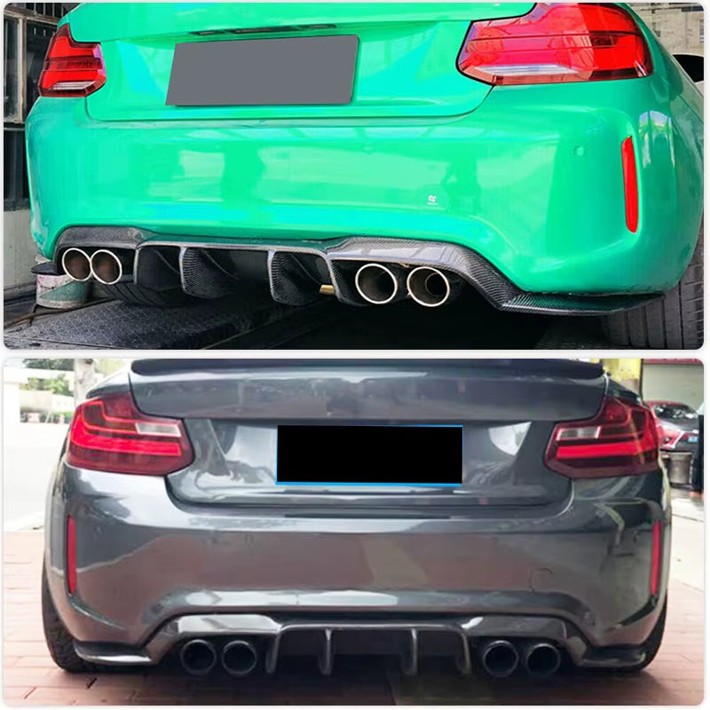 Car Rear Diffuser Lip for BMW 2 Series F87 M2 M2C Competition 2016-2018 Carbon Fiber/Frp Rear Bumper Diffuser Lip Chin Splitters