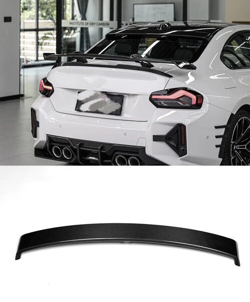 For BMW G87 M2 G42 2022-24 Carbon Fiber Rear Roof Visor Spoiler Window Wing Lip