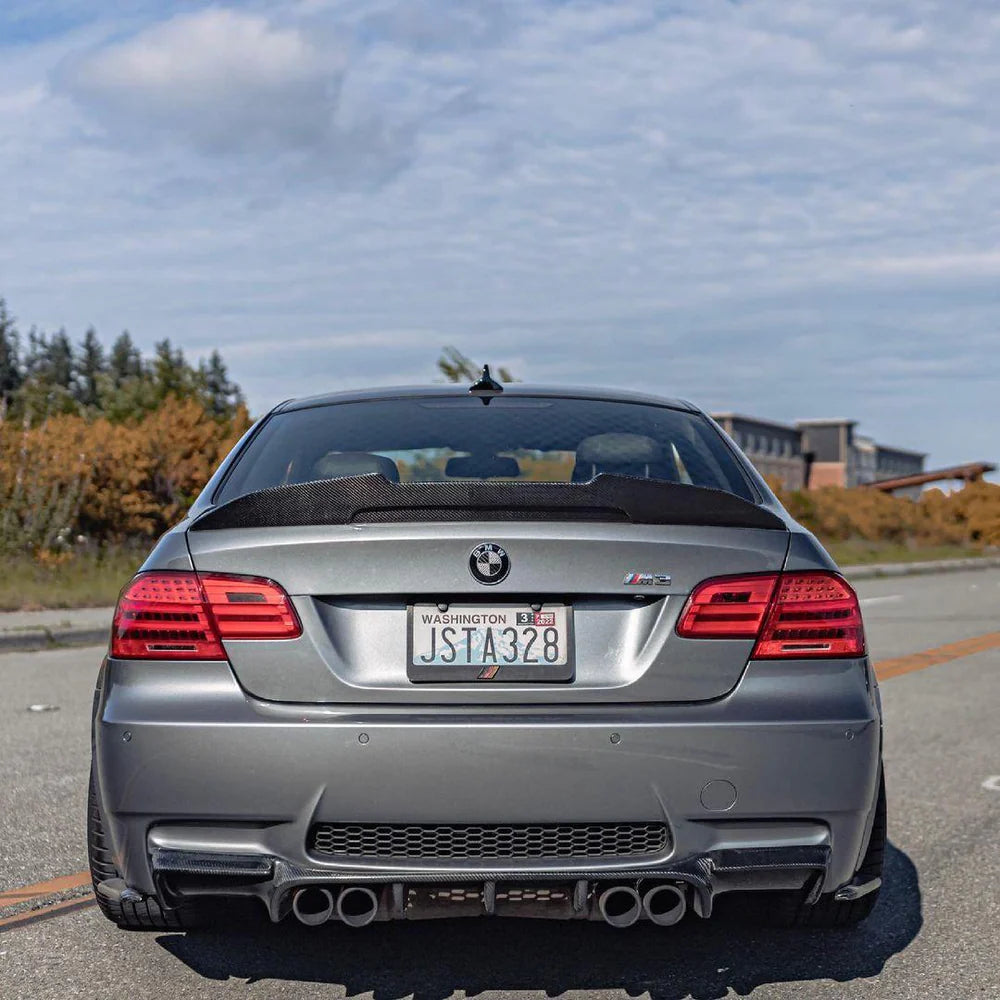 PSM Style High Kick Carbon Fiber Spoiler - E92 3 Series
