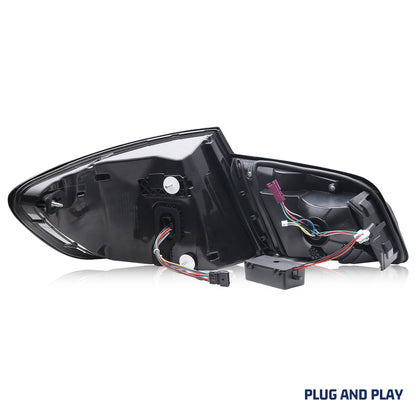 LED Tail Lights for BMW 5-Series F10 M5 2011-2016 Dynamic Animation Sequential Turn Signal Rear Lamps Assembly