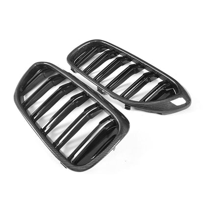 For BMW 5 Series G30 G31 G38 F90 M5 REAL CARBON Front Kidney Grill Grille 17-19