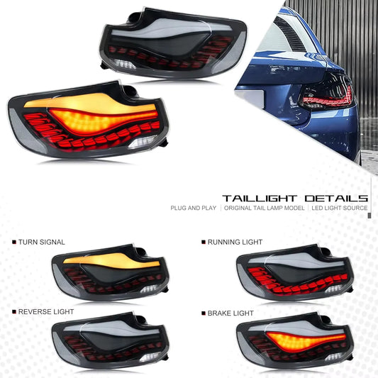 LED Tail Lights for BMW 2 Series F22 M2 2014-2019 Coupe Convertible F23 F87 Start-Up Animation Sequential Signal