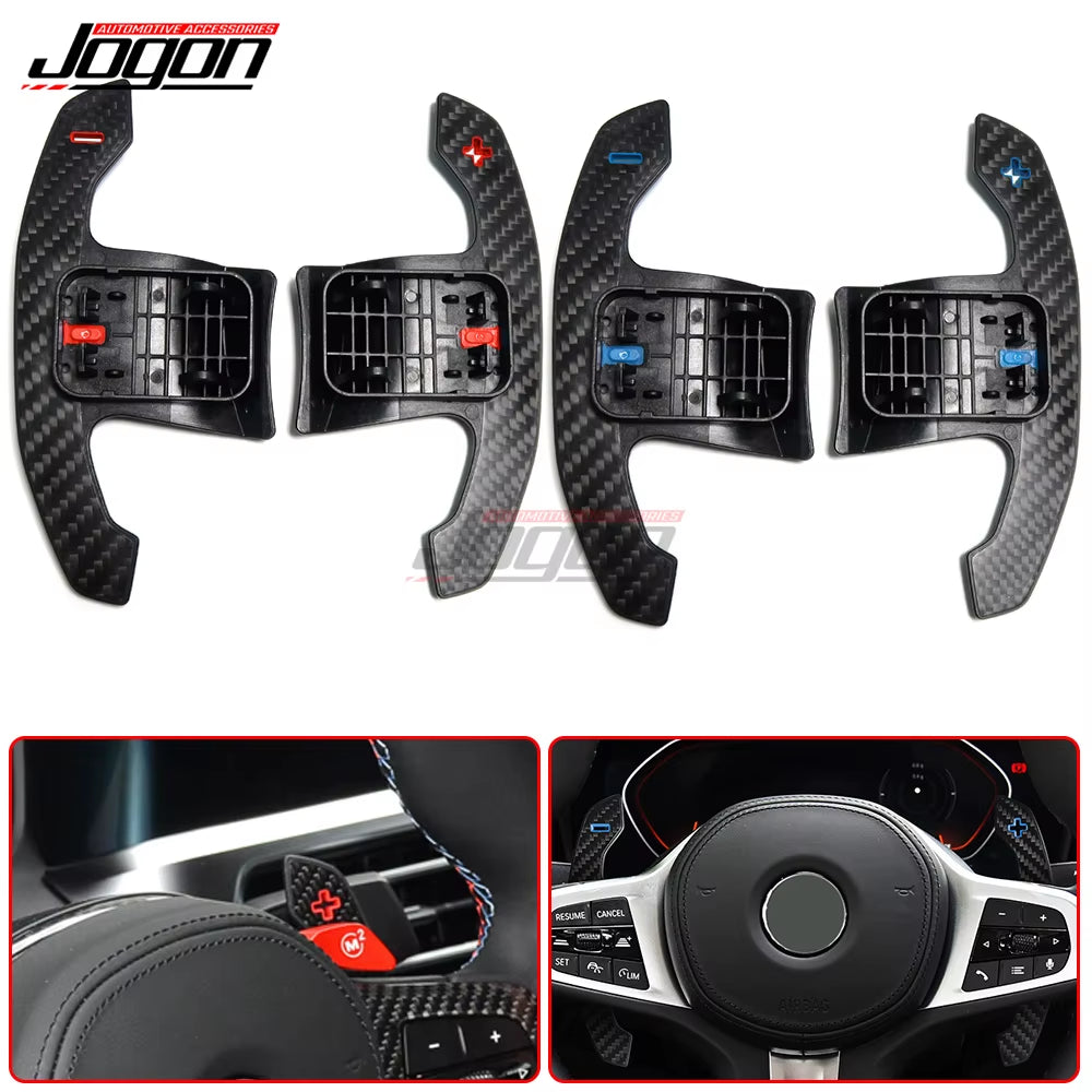 For BMW M3 G80 M4 G82 G83 M5 F90 2017-2022 Carbon Fiber Paddle Shifters Steering Wheel Extension Shifterr Paddle Replacement