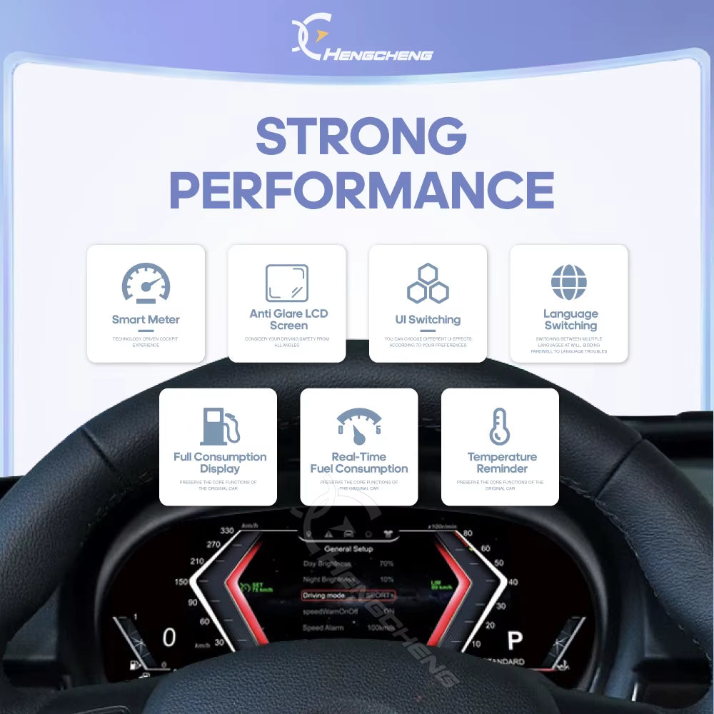 For BMW 3 Series E90/E91/E92/E93 2005-2012 Car Digital Cluster LCD Dashboard Player Cockpit Virtual Instrument