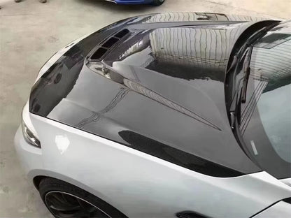 Auto Engine Hood for BMW M2 F87 F22 F23 2016-IN CS Style Dry Carbon Fiber Gloss Black Hood