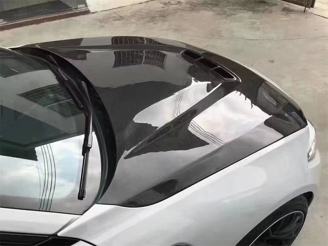 Auto Engine Hood for BMW M2 F87 F22 F23 2016-IN CS Style Dry Carbon Fiber Gloss Black Hood