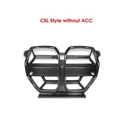 Bumper Racing Grills for BMW G80 G81 M3 G82 G83 M4 2021-In Real Carbon Fiber Front Kidney Grille Xdrive Competition Auto Fitment
