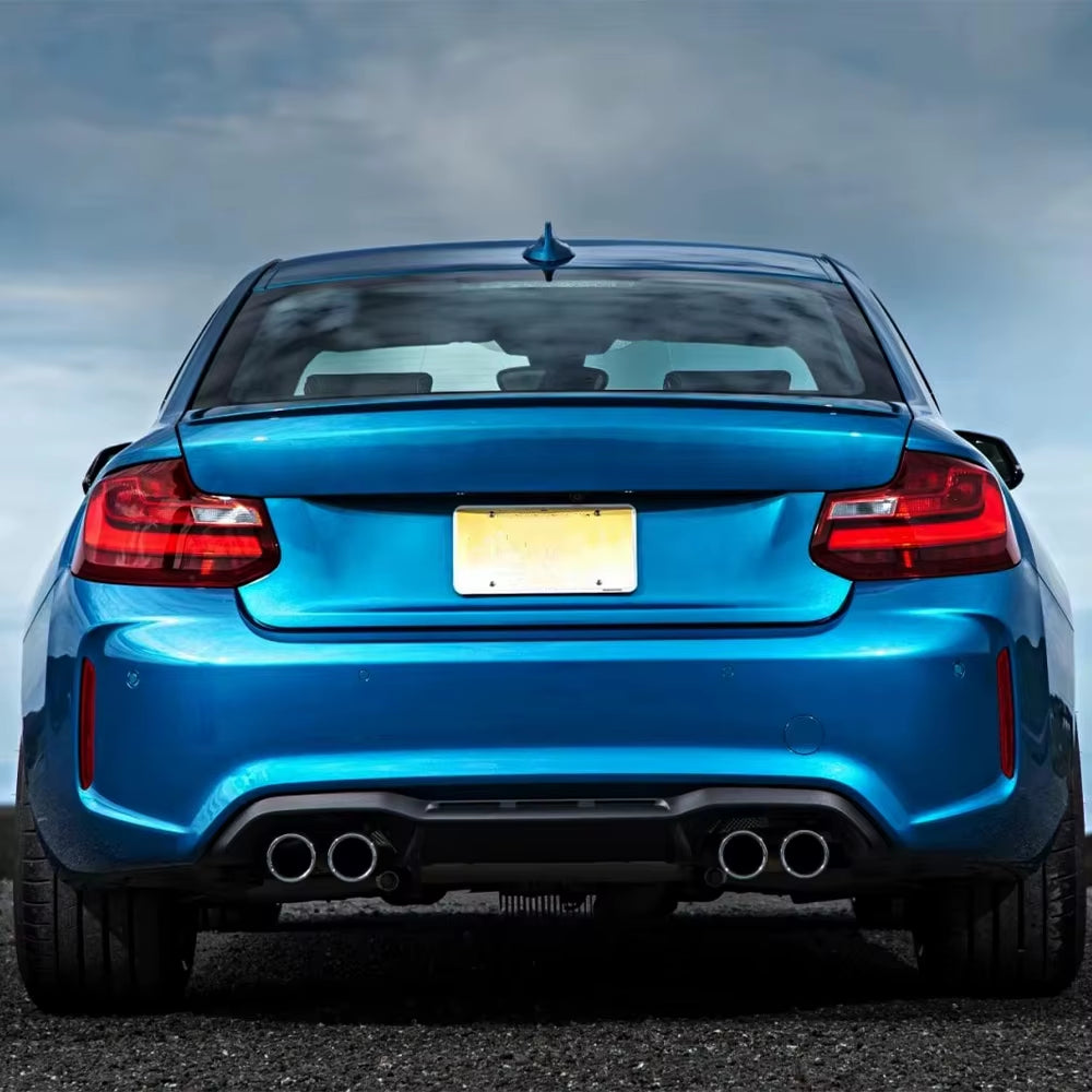 For BMW 2 Series M2 F22 F23 F87 M Carbon Look / Glossy Black Rear Trunk Lid Car Spoiler Wings Tuning Exterior Accessories