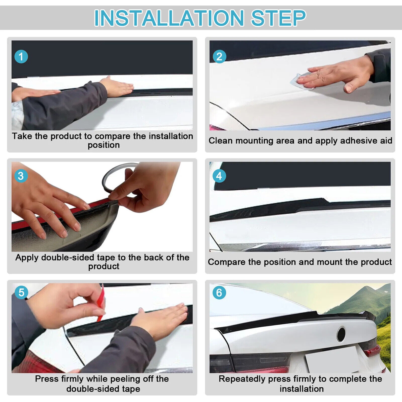 Rear Trunk Spoiler PSM Carbon Style for BMW F80 F30 M3 3 Series Sedan ABS 12-18