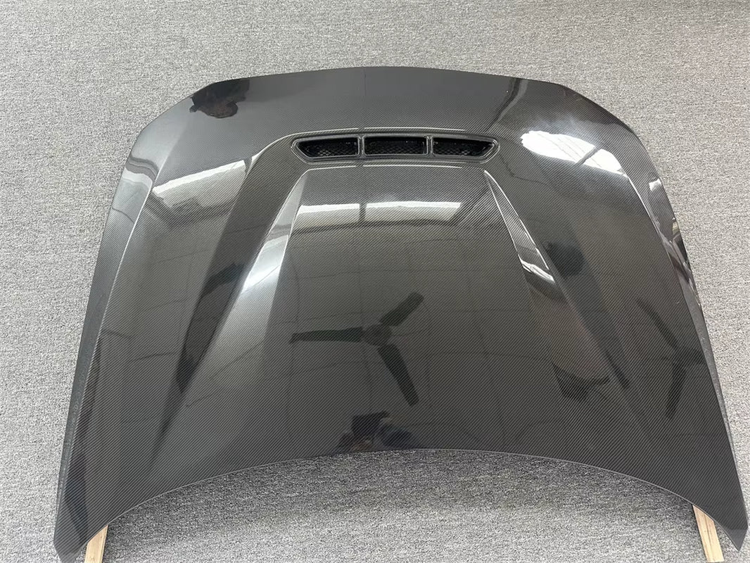 Auto Engine Hood for BMW M2 F87 F22 F23 2016-IN CS Style Dry Carbon Fiber Gloss Black Hood