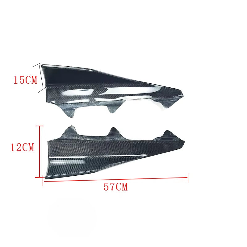 Carbon Fiber / FRP Side Skirts Splitters Cupwings Winglets for BMW 2 Series F87 M2 M2C Competition 2016 - 2020 2015 2017 Canards